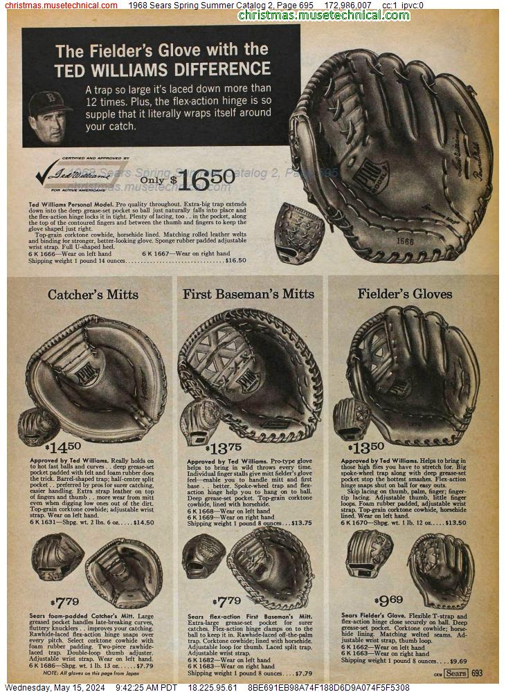 1968 Sears Spring Summer Catalog 2, Page 695
