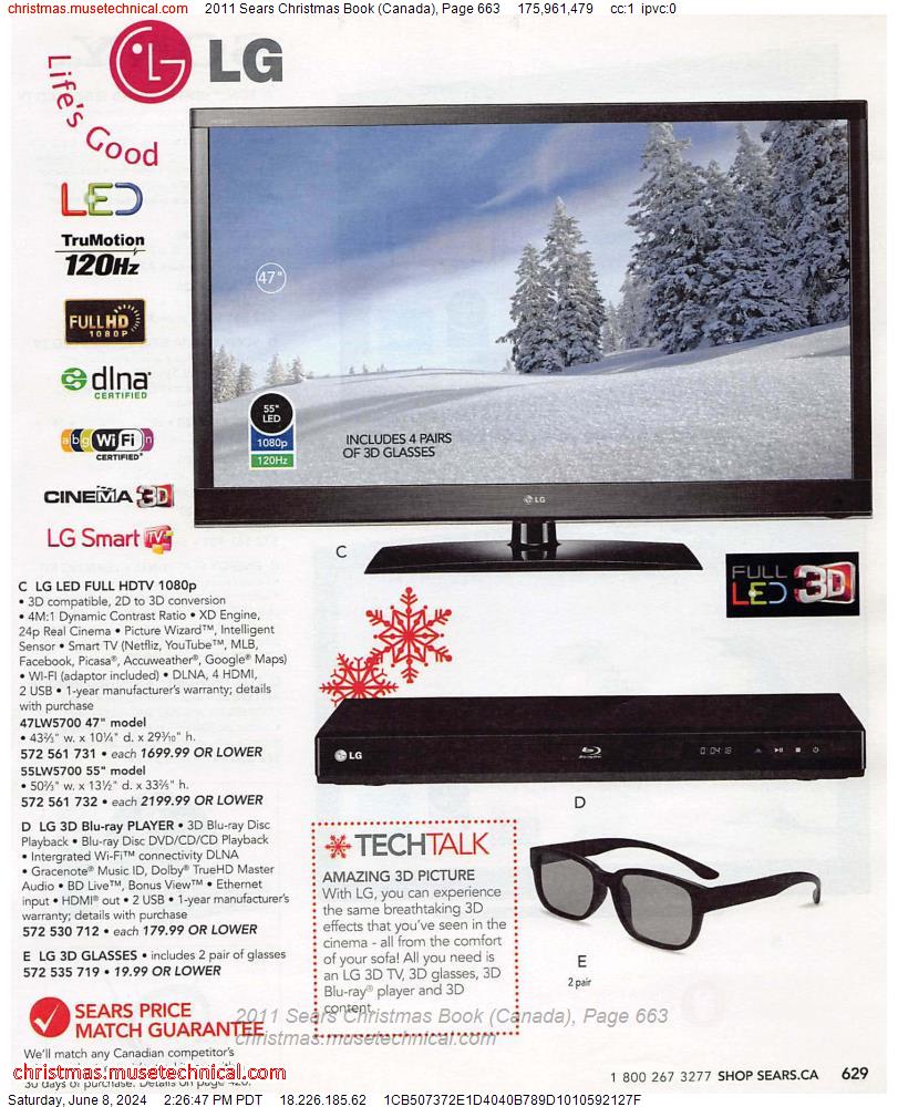 2011 Sears Christmas Book (Canada), Page 663