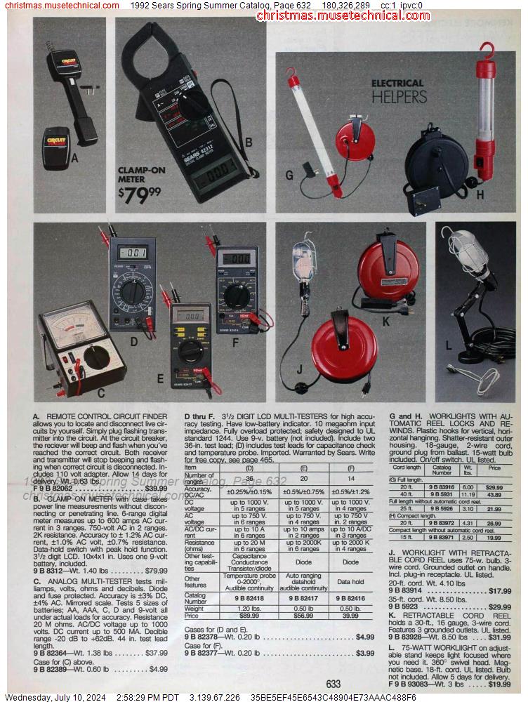 1992 Sears Spring Summer Catalog, Page 632