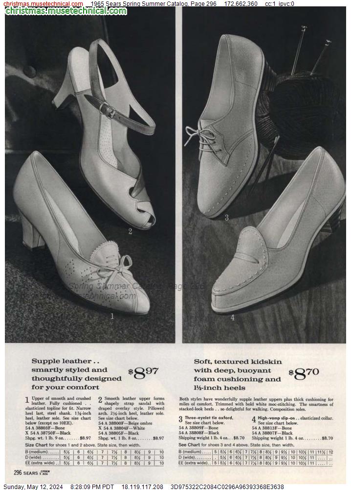 1965 Sears Spring Summer Catalog, Page 296
