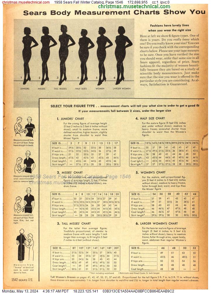 1958 Sears Fall Winter Catalog, Page 1546