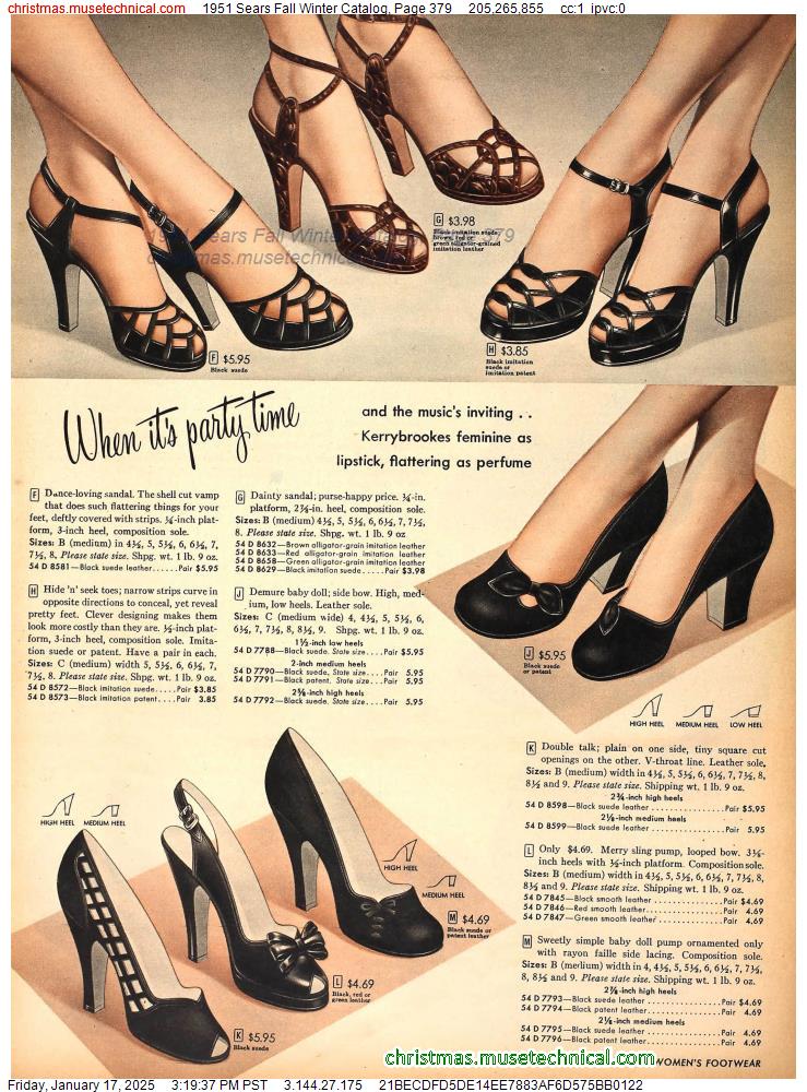 1951 Sears Fall Winter Catalog, Page 379