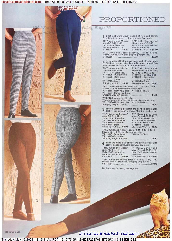 1964 Sears Fall Winter Catalog, Page 76