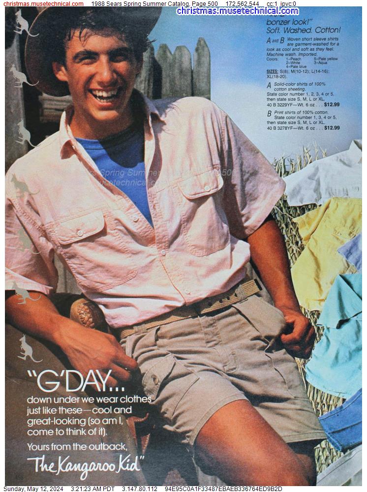 1988 Sears Spring Summer Catalog, Page 500