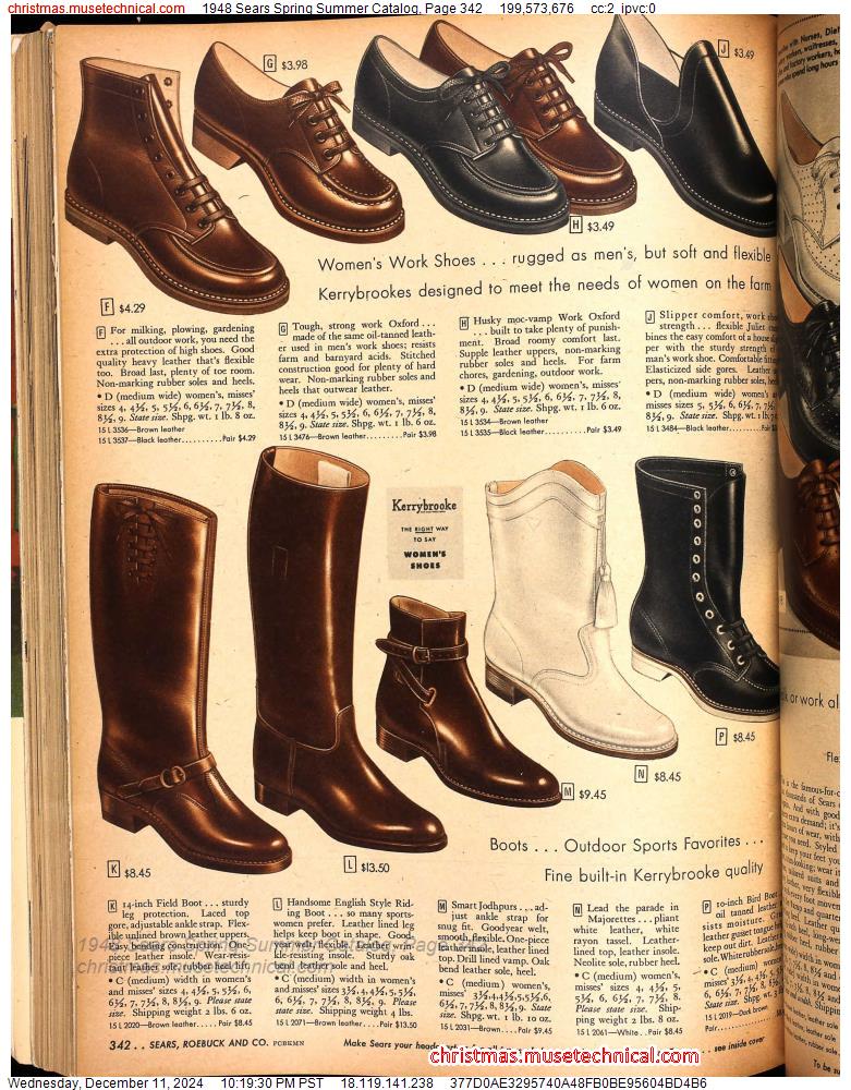 1948 Sears Spring Summer Catalog, Page 342