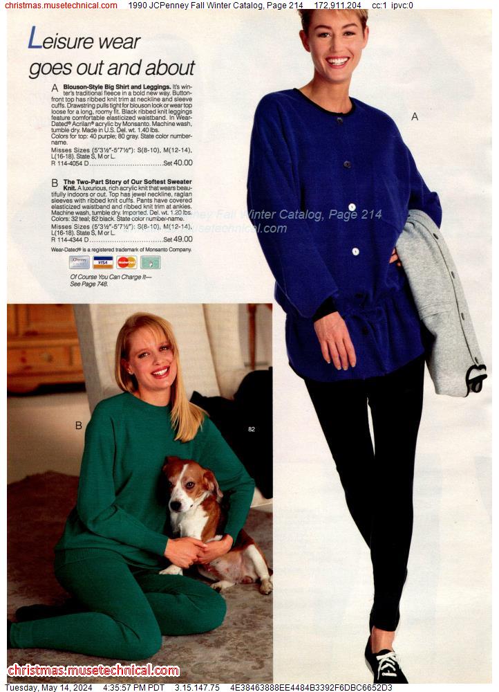 1990 JCPenney Fall Winter Catalog, Page 214