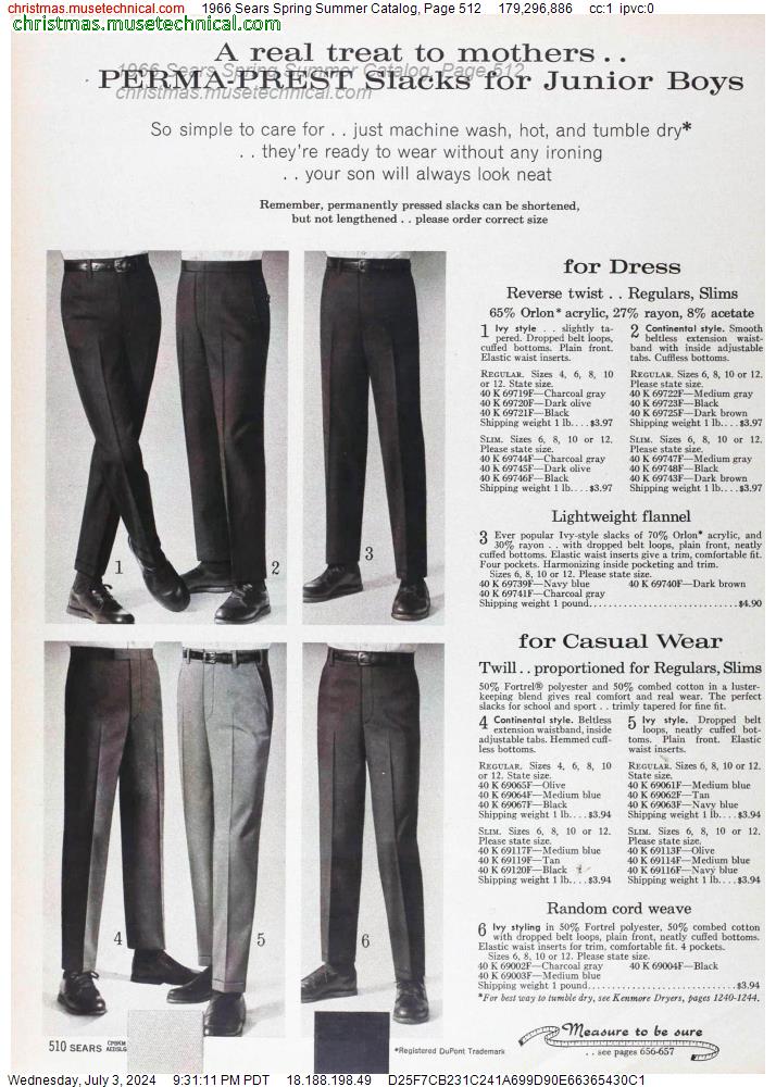 1966 Sears Spring Summer Catalog, Page 512