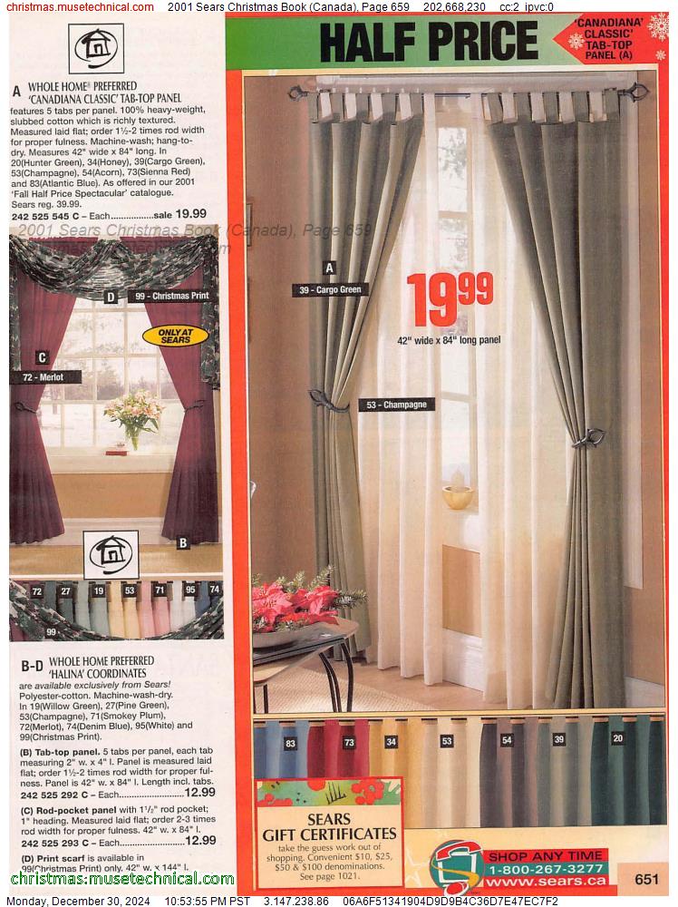 2001 Sears Christmas Book (Canada), Page 659