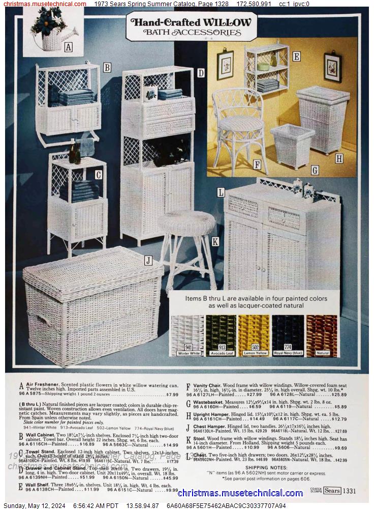 1973 Sears Spring Summer Catalog, Page 1328