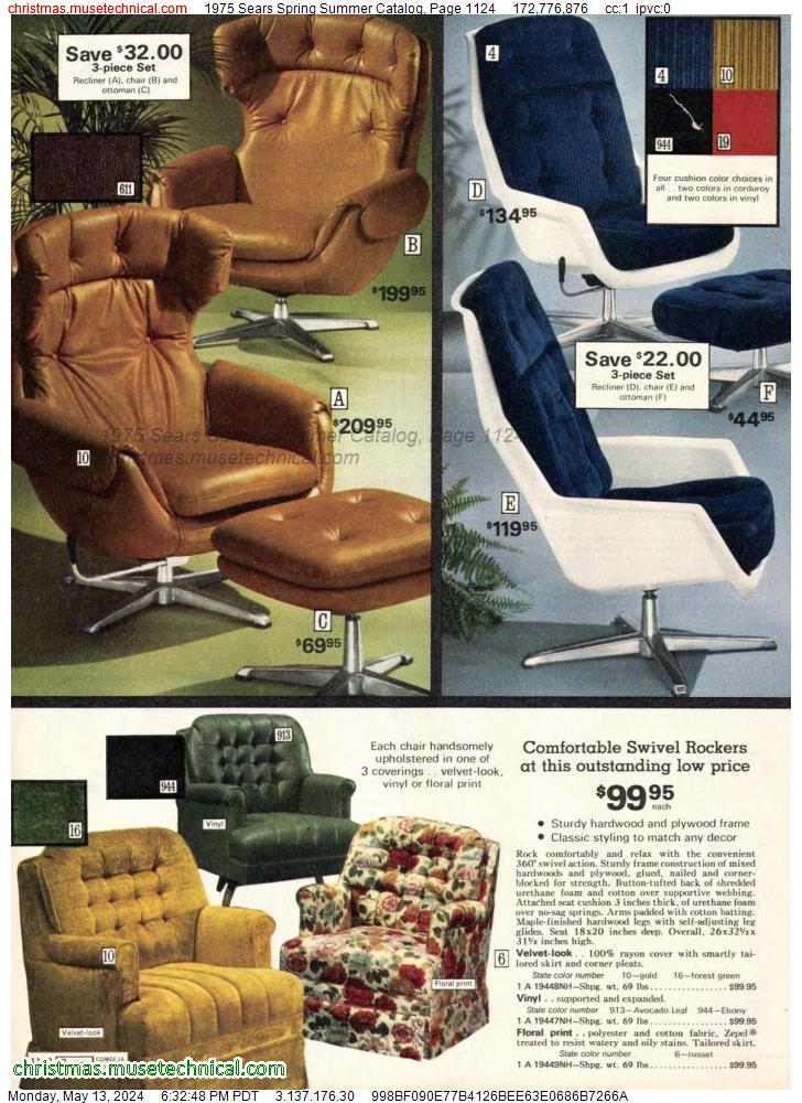 1975 Sears Spring Summer Catalog, Page 1124