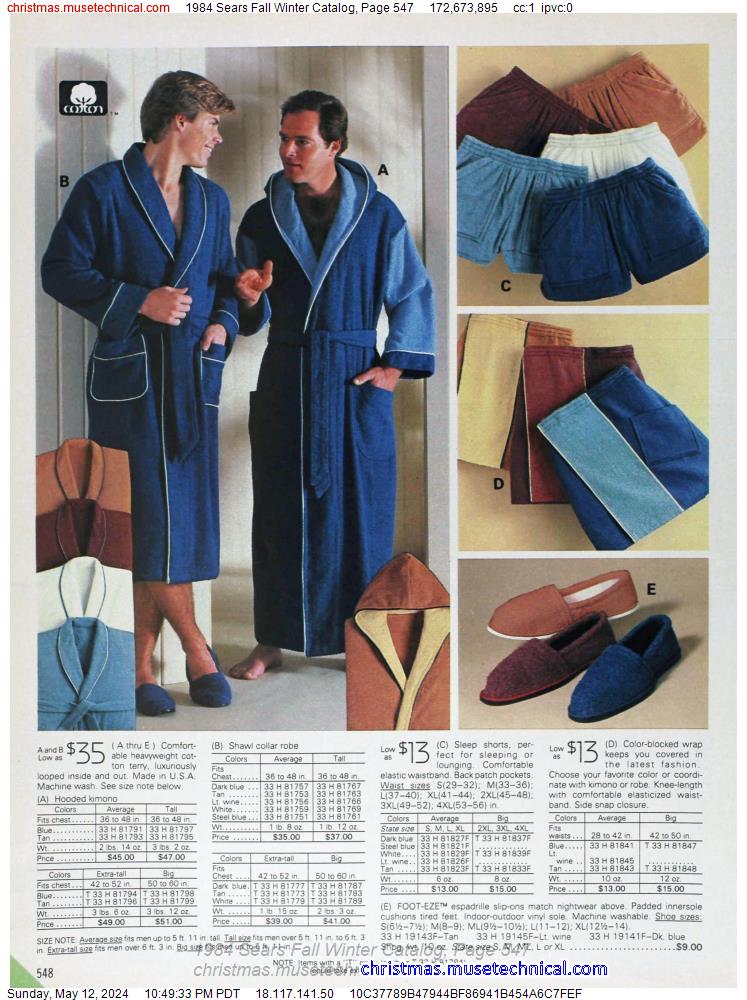 1984 Sears Fall Winter Catalog, Page 547