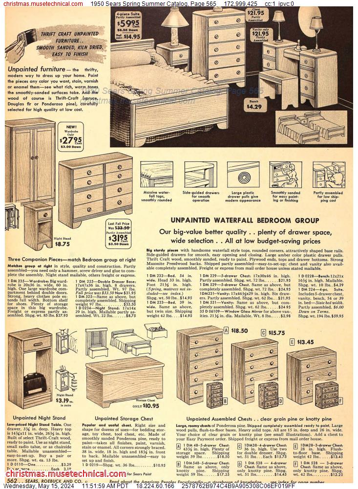 1950 Sears Spring Summer Catalog, Page 565