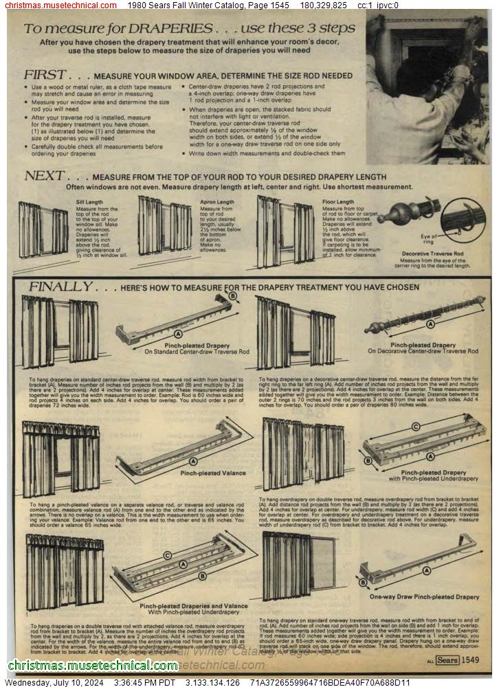 1980 Sears Fall Winter Catalog, Page 1545