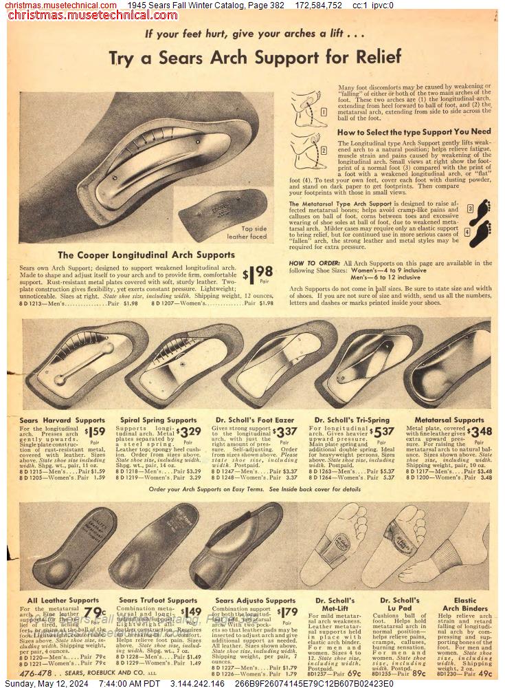 1945 Sears Fall Winter Catalog, Page 382
