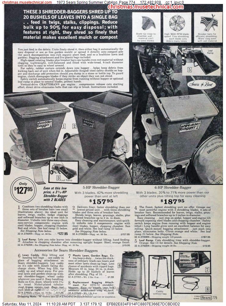 1973 Sears Spring Summer Catalog, Page 774
