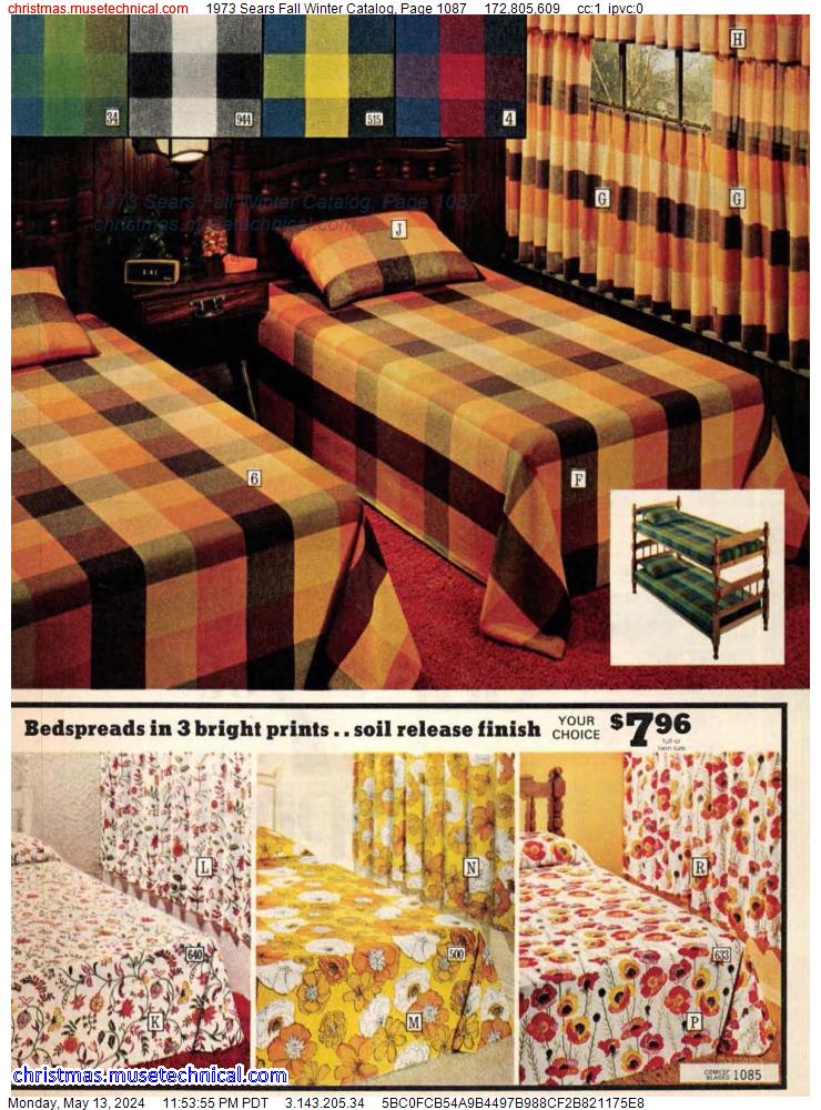 1973 Sears Fall Winter Catalog, Page 1087
