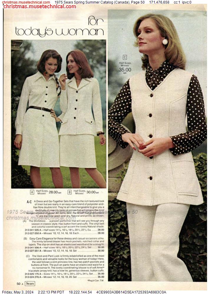 1975 Sears Spring Summer Catalog (Canada), Page 50