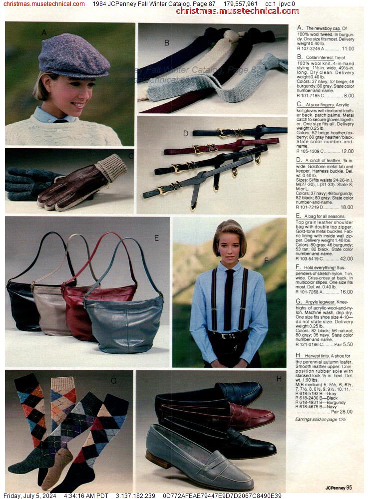 1984 JCPenney Fall Winter Catalog, Page 87
