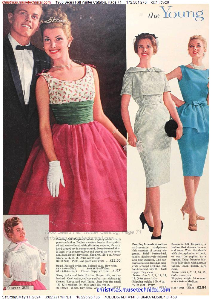1960 Sears Fall Winter Catalog, Page 71