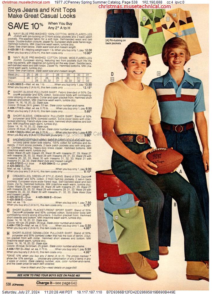 1977 JCPenney Spring Summer Catalog, Page 538