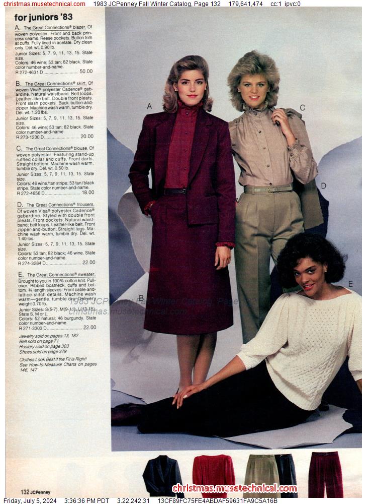 1983 JCPenney Fall Winter Catalog, Page 132