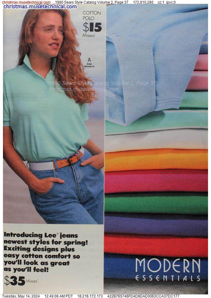 1990 Sears Style Catalog Volume 2, Page 37
