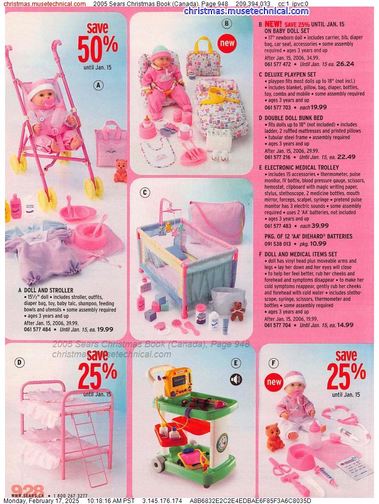 2005 Sears Christmas Book (Canada), Page 948