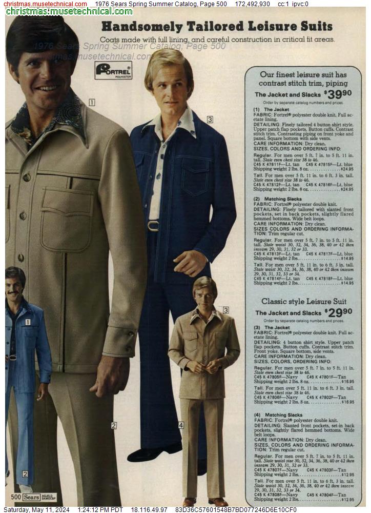 1976 Sears Spring Summer Catalog, Page 500