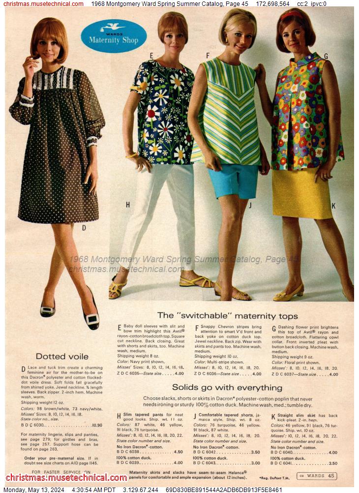 1968 Montgomery Ward Spring Summer Catalog, Page 45