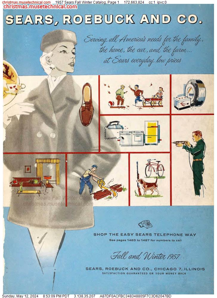 1957 Sears Fall Winter Catalog, Page 1