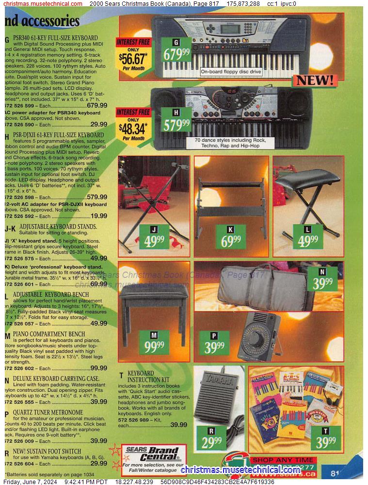 2000 Sears Christmas Book (Canada), Page 817