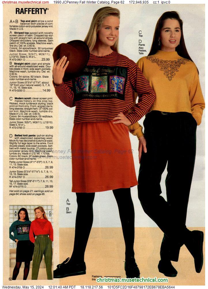 1990 JCPenney Fall Winter Catalog, Page 62 - Catalogs & Wishbooks