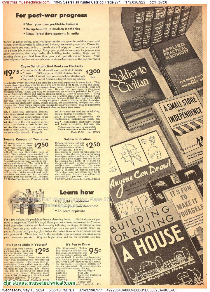 1945 Sears Fall Winter Catalog, Page 271