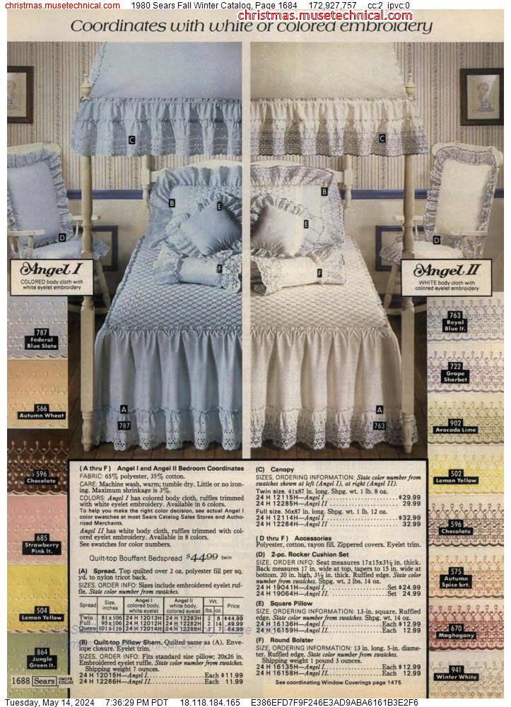 1980 Sears Fall Winter Catalog, Page 1684