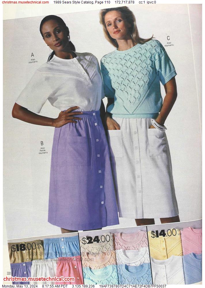 1989 Sears Style Catalog, Page 110