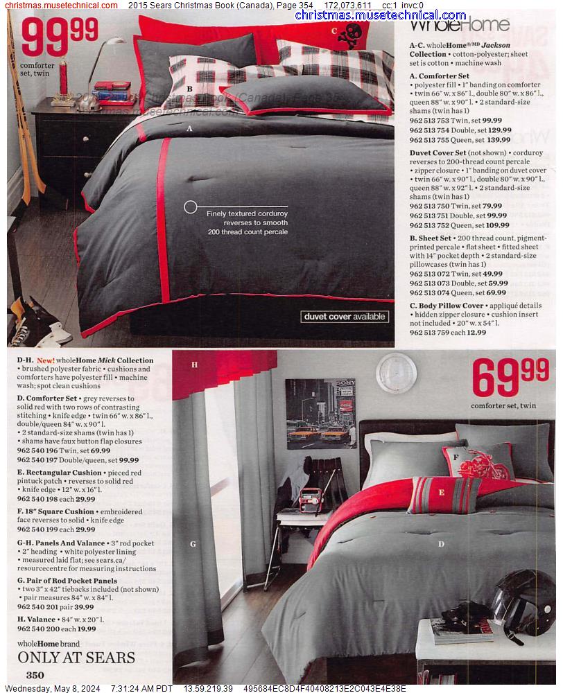 2015 Sears Christmas Book (Canada), Page 354