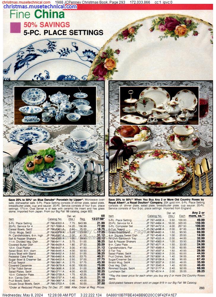 1988 JCPenney Christmas Book, Page 293