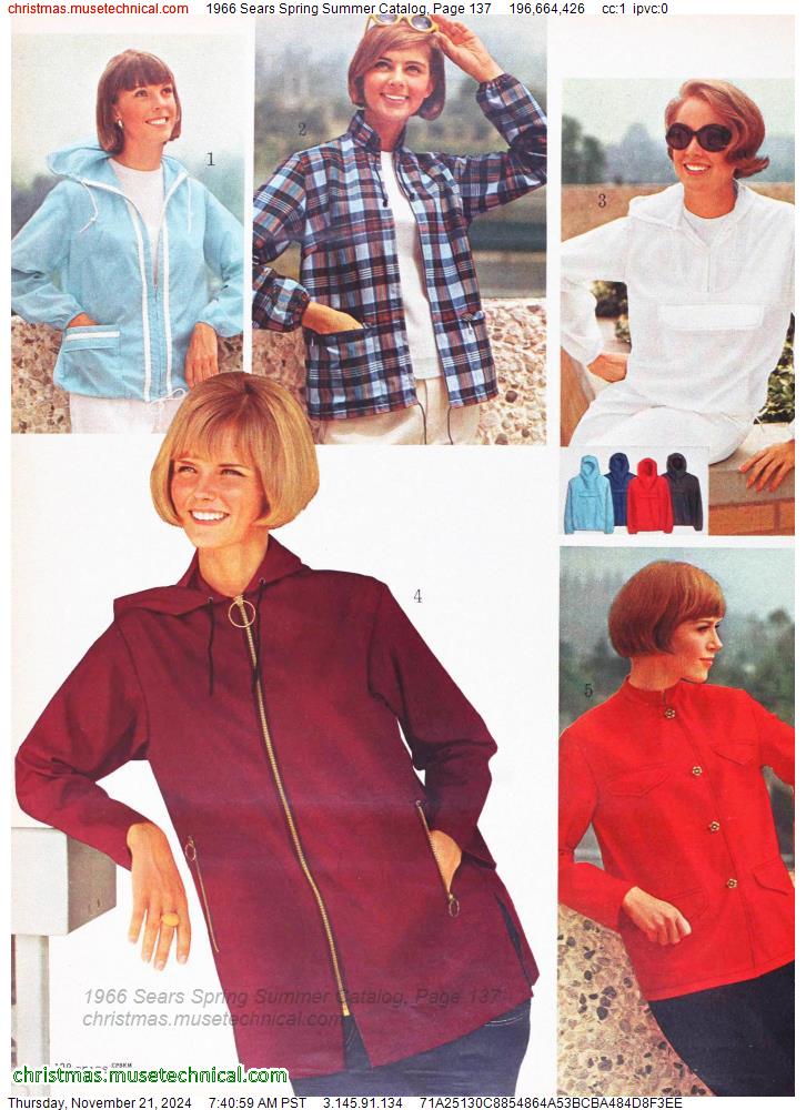 1966 Sears Spring Summer Catalog, Page 137