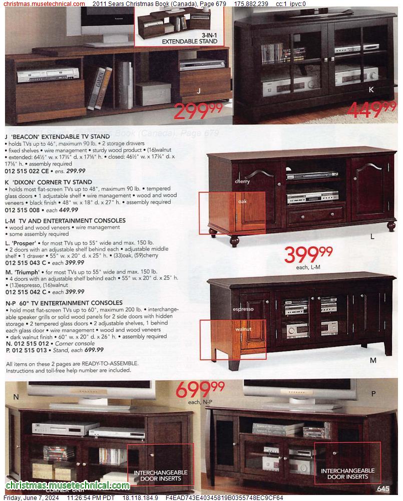 2011 Sears Christmas Book (Canada), Page 679