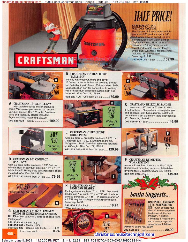 1998 Sears Christmas Book (Canada), Page 492