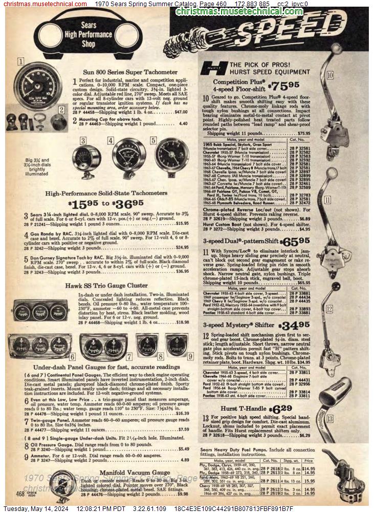 1970 Sears Spring Summer Catalog, Page 460
