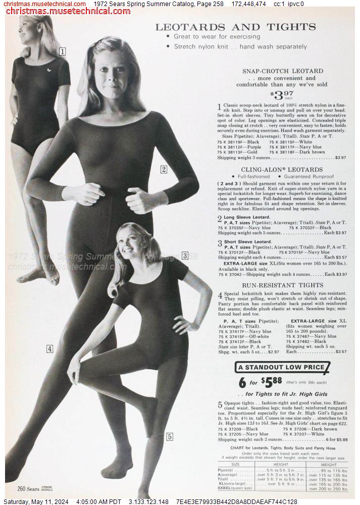 1972 Sears Spring Summer Catalog, Page 258