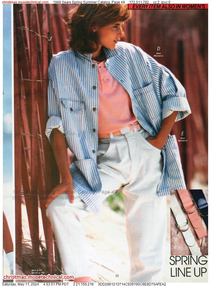1988 Sears Spring Summer Catalog, Page 49