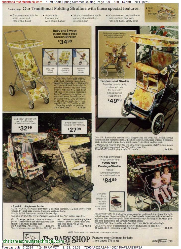 1979 Sears Spring Summer Catalog, Page 399
