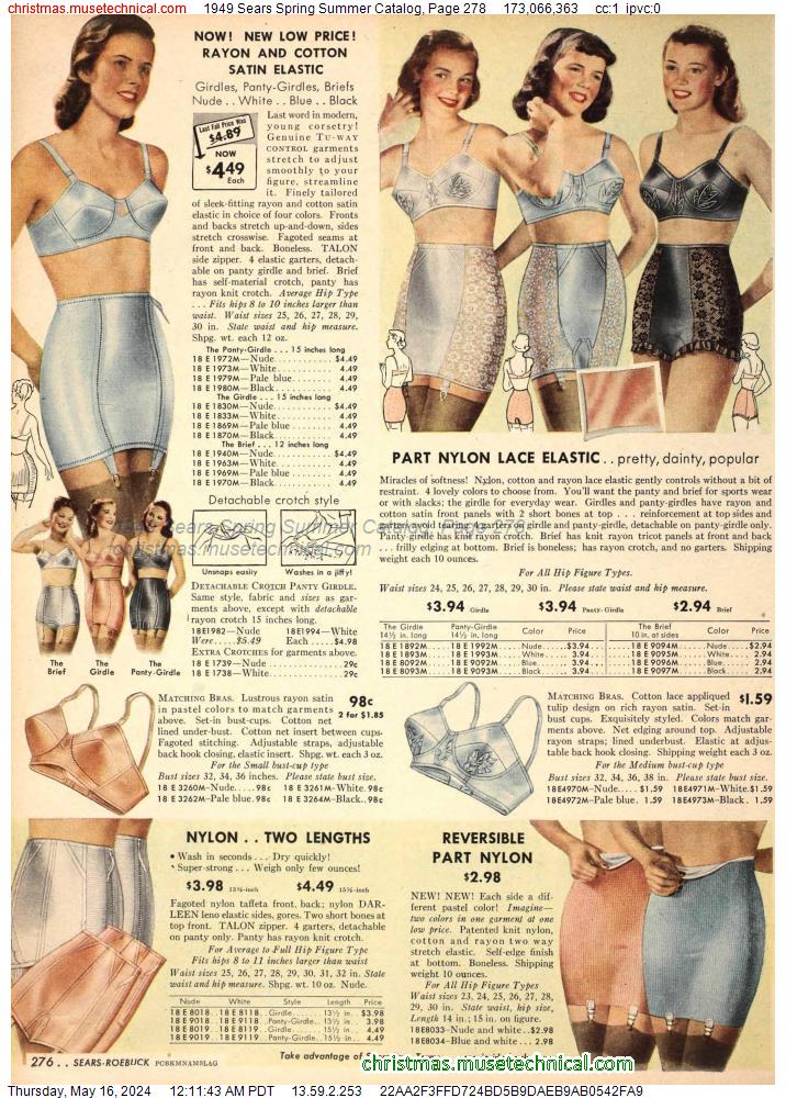 1949 Sears Spring Summer Catalog, Page 278