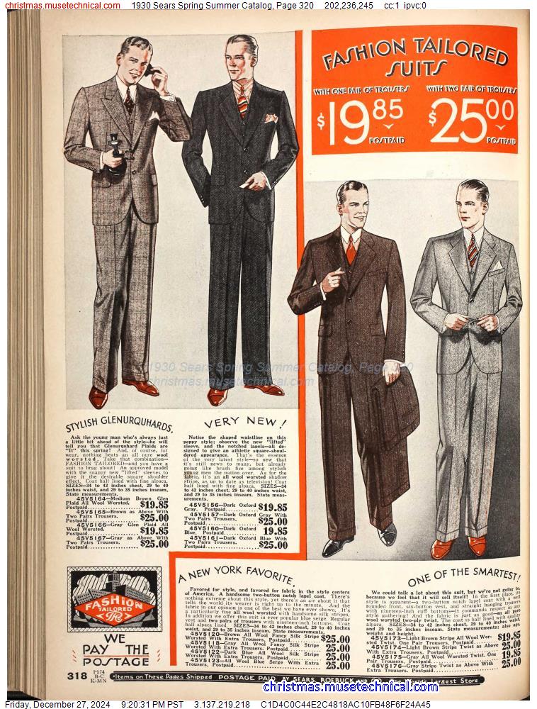 1930 Sears Spring Summer Catalog, Page 320