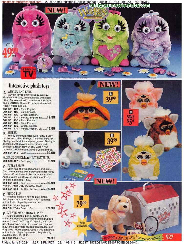 2000 Sears Christmas Book (Canada), Page 931