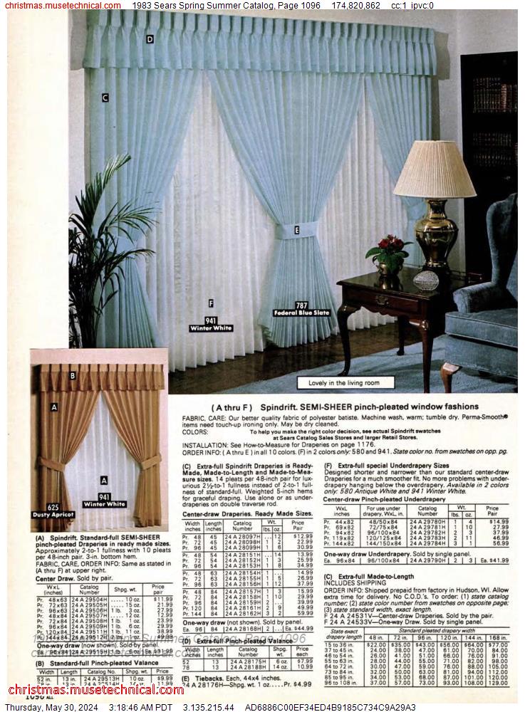 1983 Sears Spring Summer Catalog, Page 1096