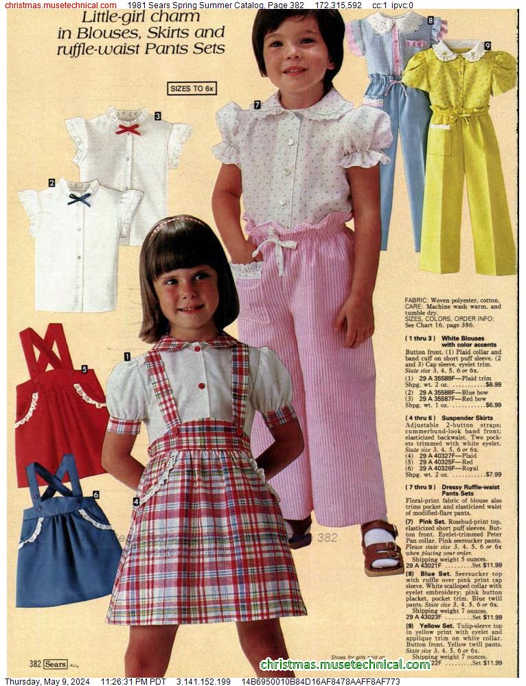 1981 Sears Spring Summer Catalog, Page 382