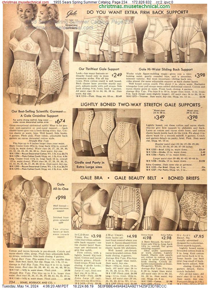 1955 Sears Spring Summer Catalog, Page 234